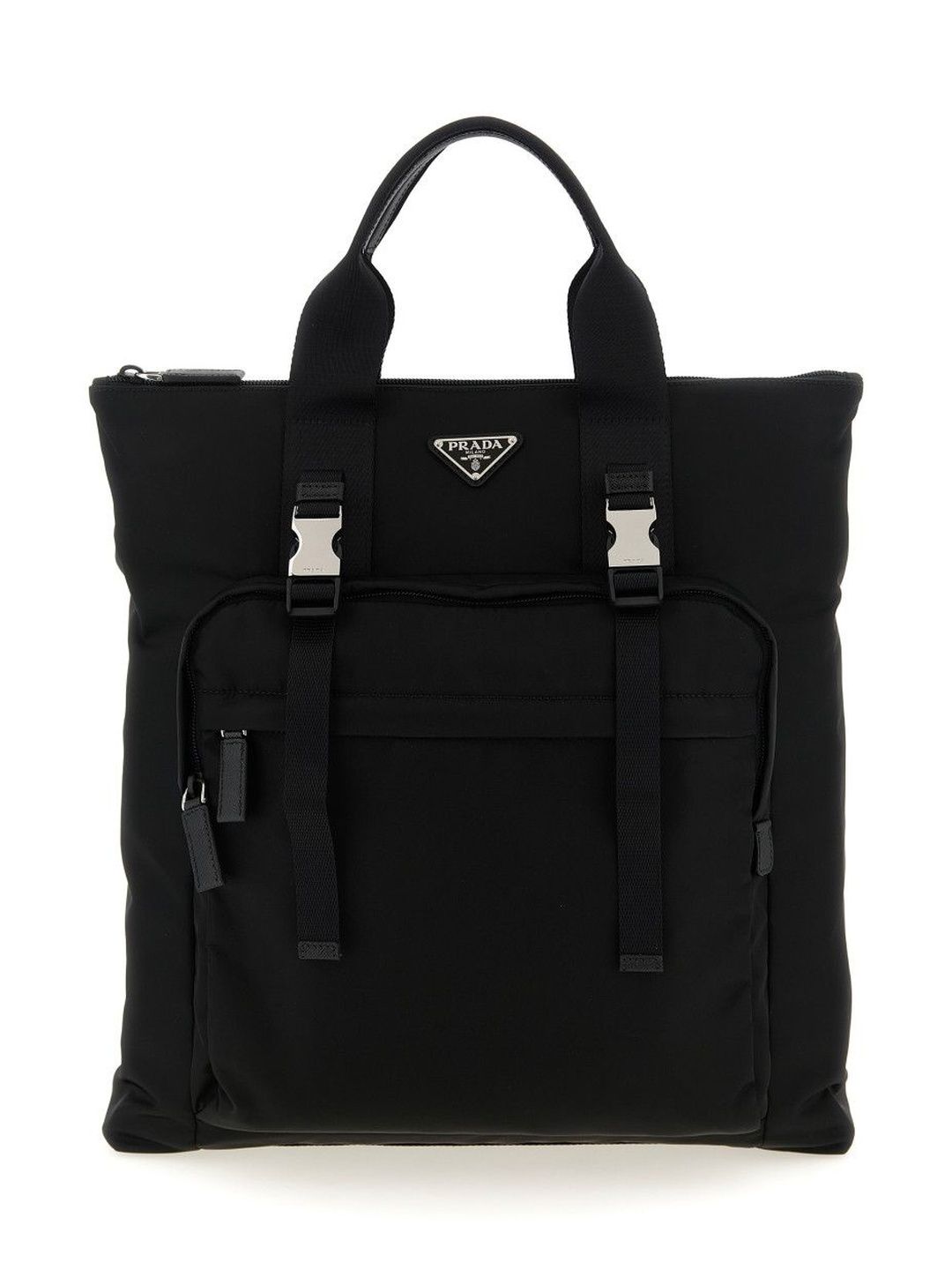 Prada Black Logo Backpack-image-0