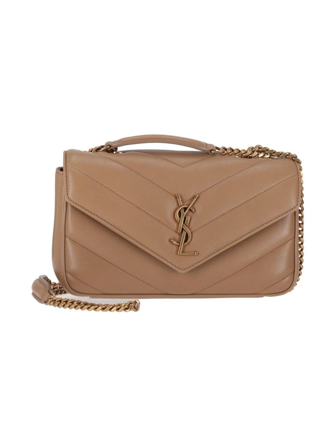Saint Laurent Natural Tan Loulou Small Shoulder Bag-picture-34