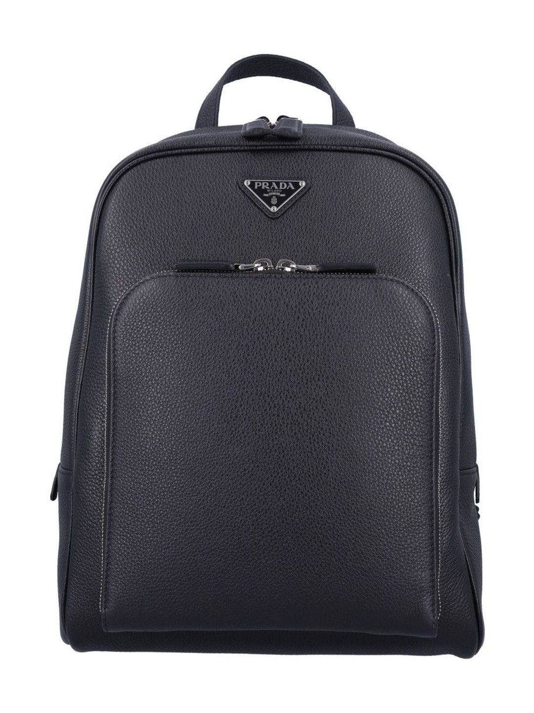 Prada Black Logo Backpack-image-20