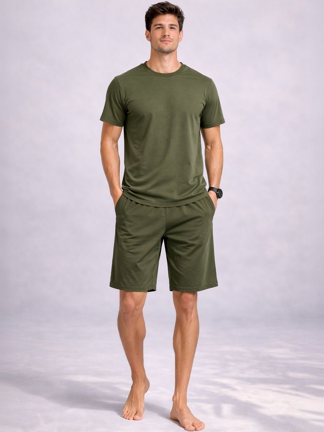 Raxedo Round Neck Short Sleeves Swim Set-image-9