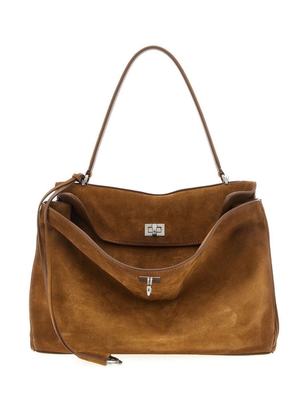Balenciaga Brown Rodeo Medium Shoulder Bag-picture-56