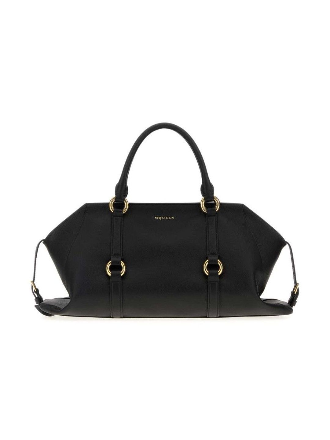 Alexander McQueen Black Farringdon Satchel-picture-25