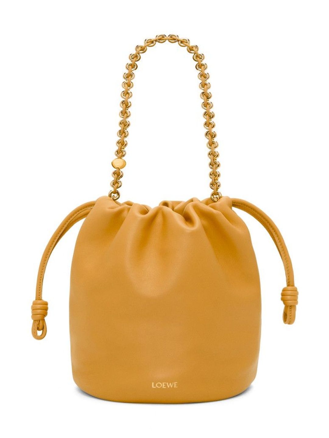 LOEWE Mustard Flamenco Bucket Bag-image-43
