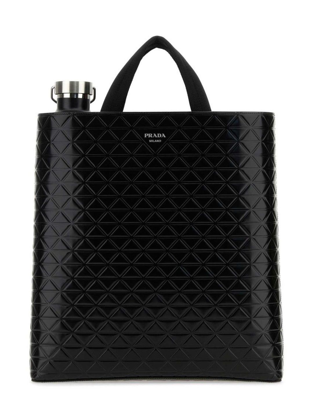 Prada Black embossed-print tote bag-image-23