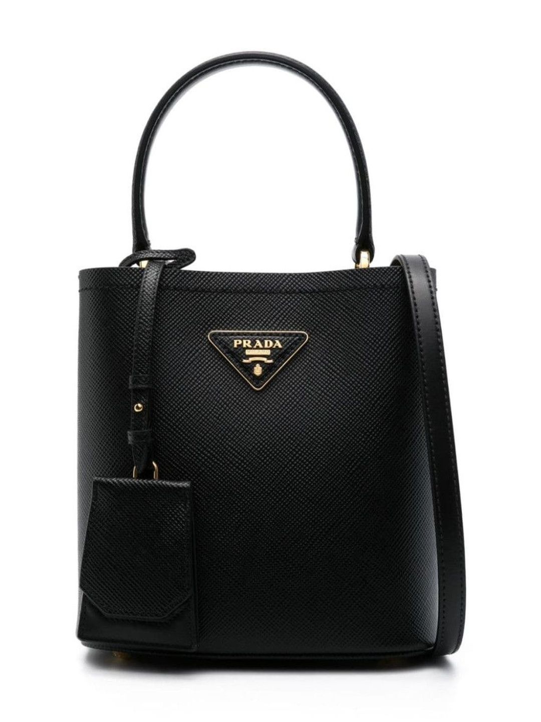 Prada Black Leather Small Bucket Bag-image-42
