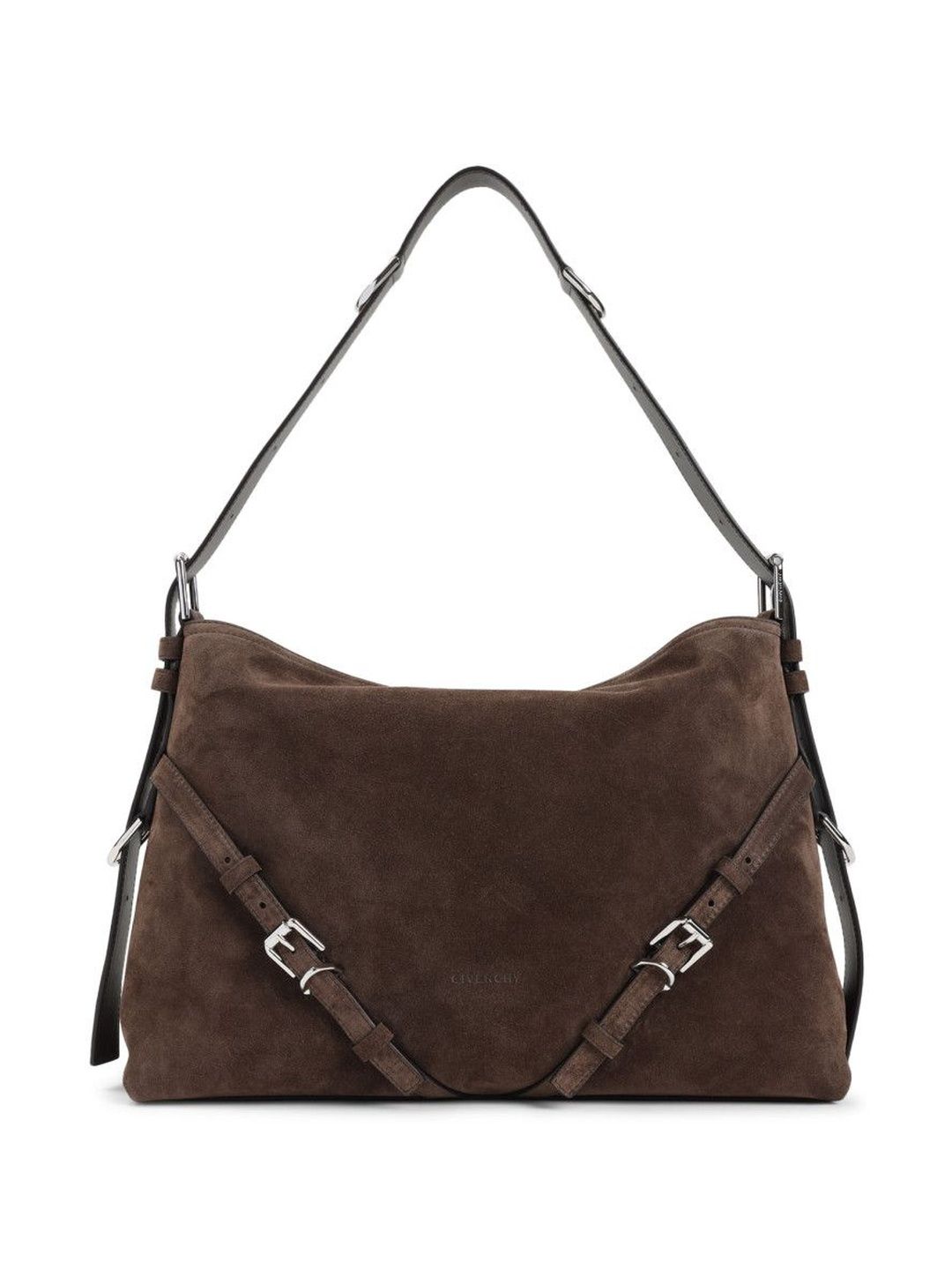 Givenchy Brown Voyou Shoulder Bag-image-11