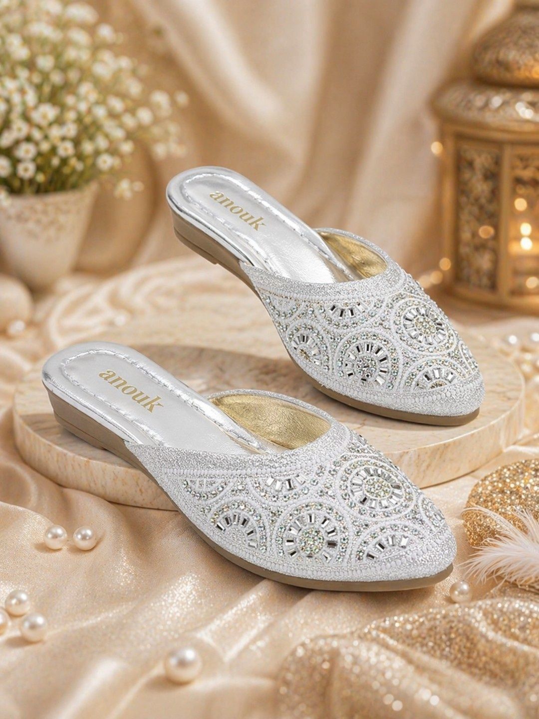 Anouk Women Embellished Ethnic Mules Flats-picture-35