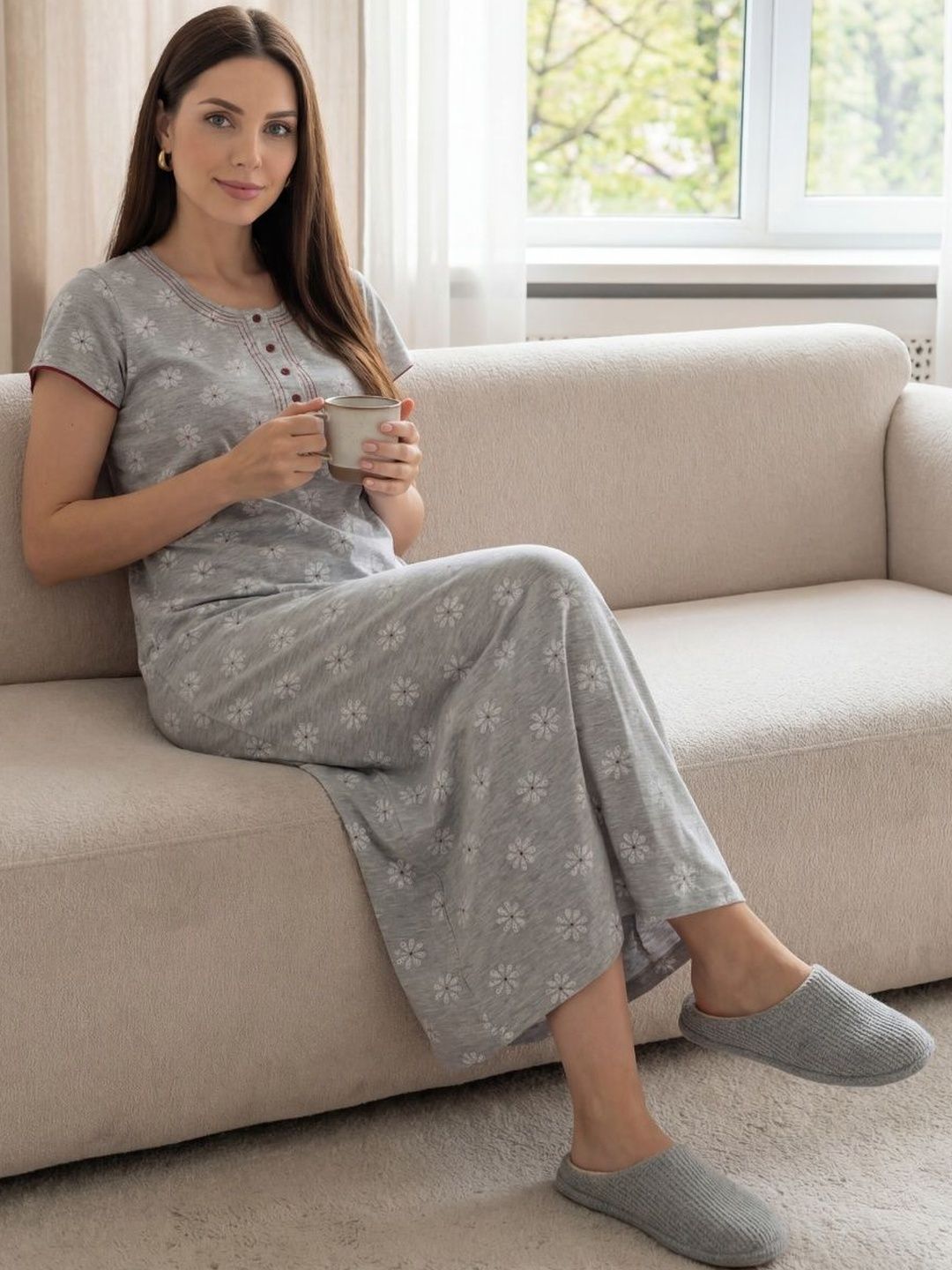 Sweet Dreams Printed Maxi Nightdress-picture-22