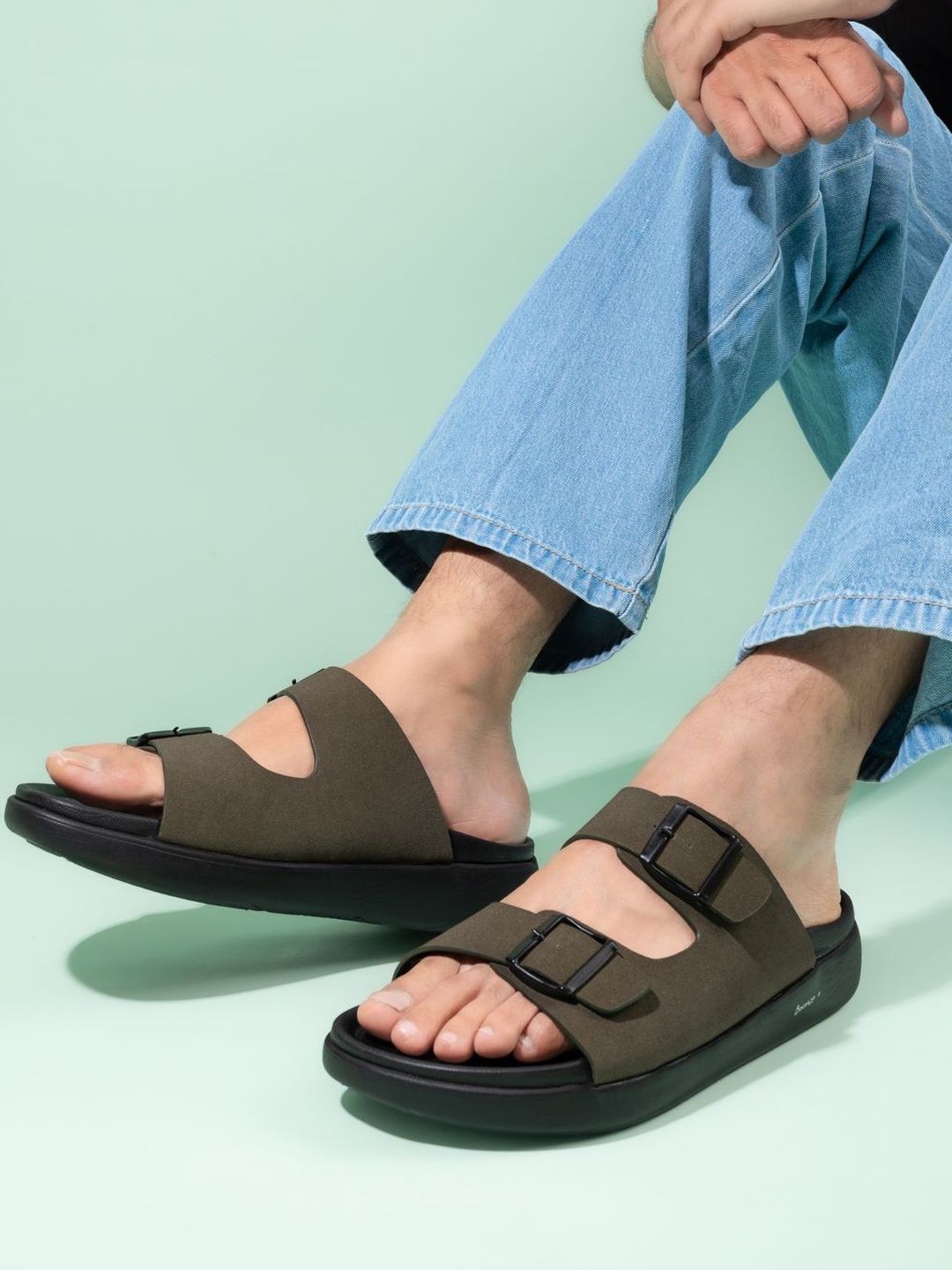 The Roadster Lifestyle Co Men Double Buckle Sandal-picture-22