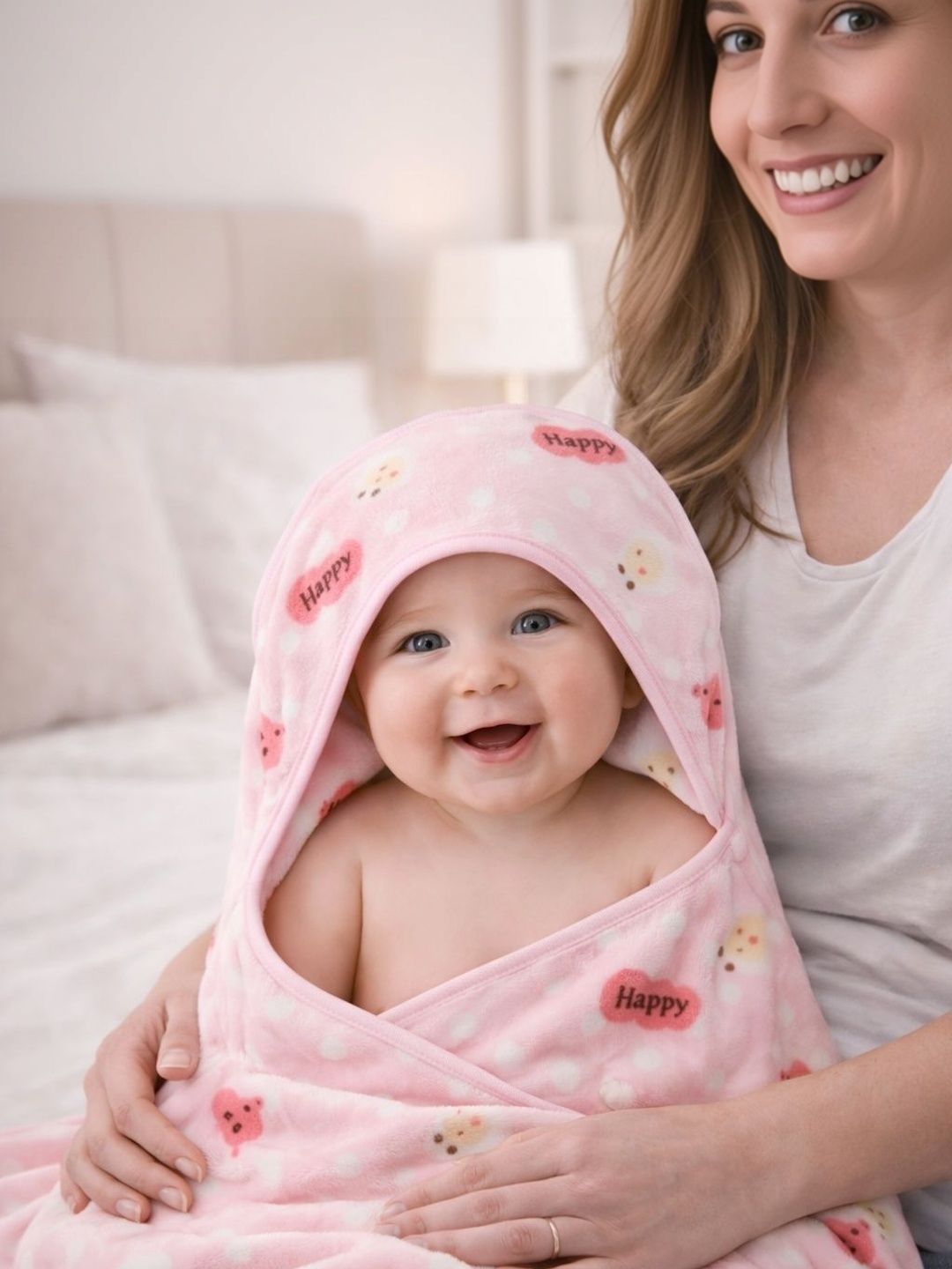 JANGID INDUSTRYS Pink 1 Printed Organic Cotton 400 GSM Bath Towel-picture-50