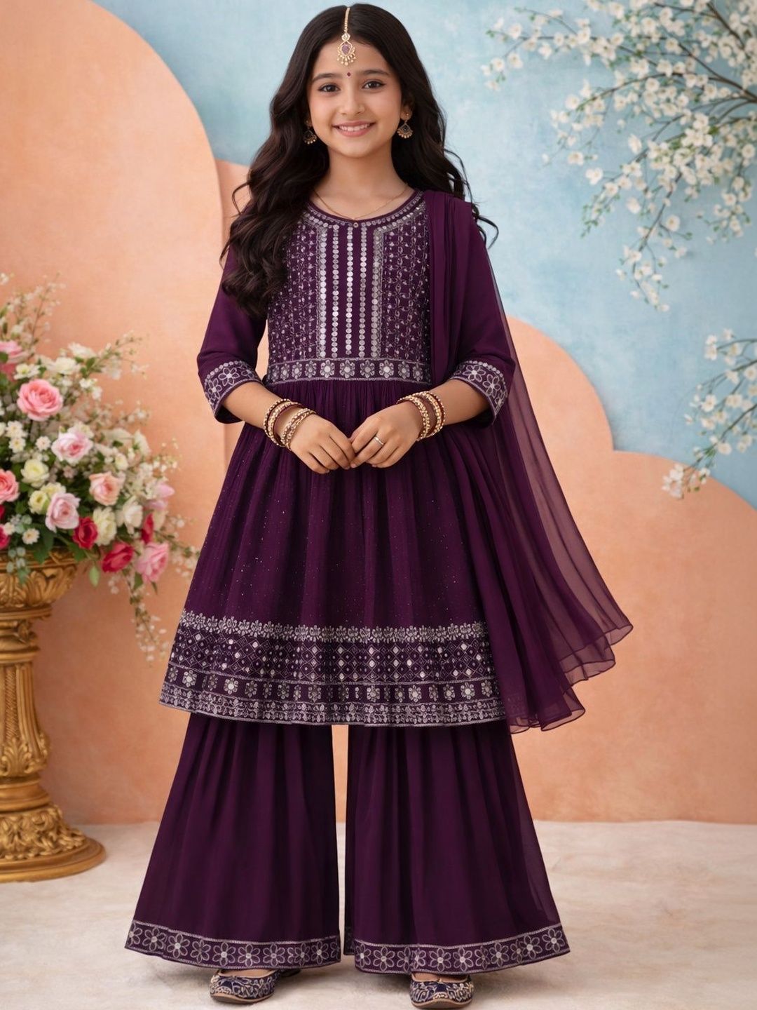 KALINI Girls Poly Georgette-picture-16