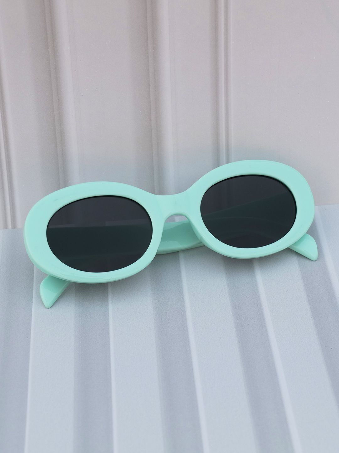 DukieKooky Girls Black Lens & Blue Oval Sunglasses with-image-32