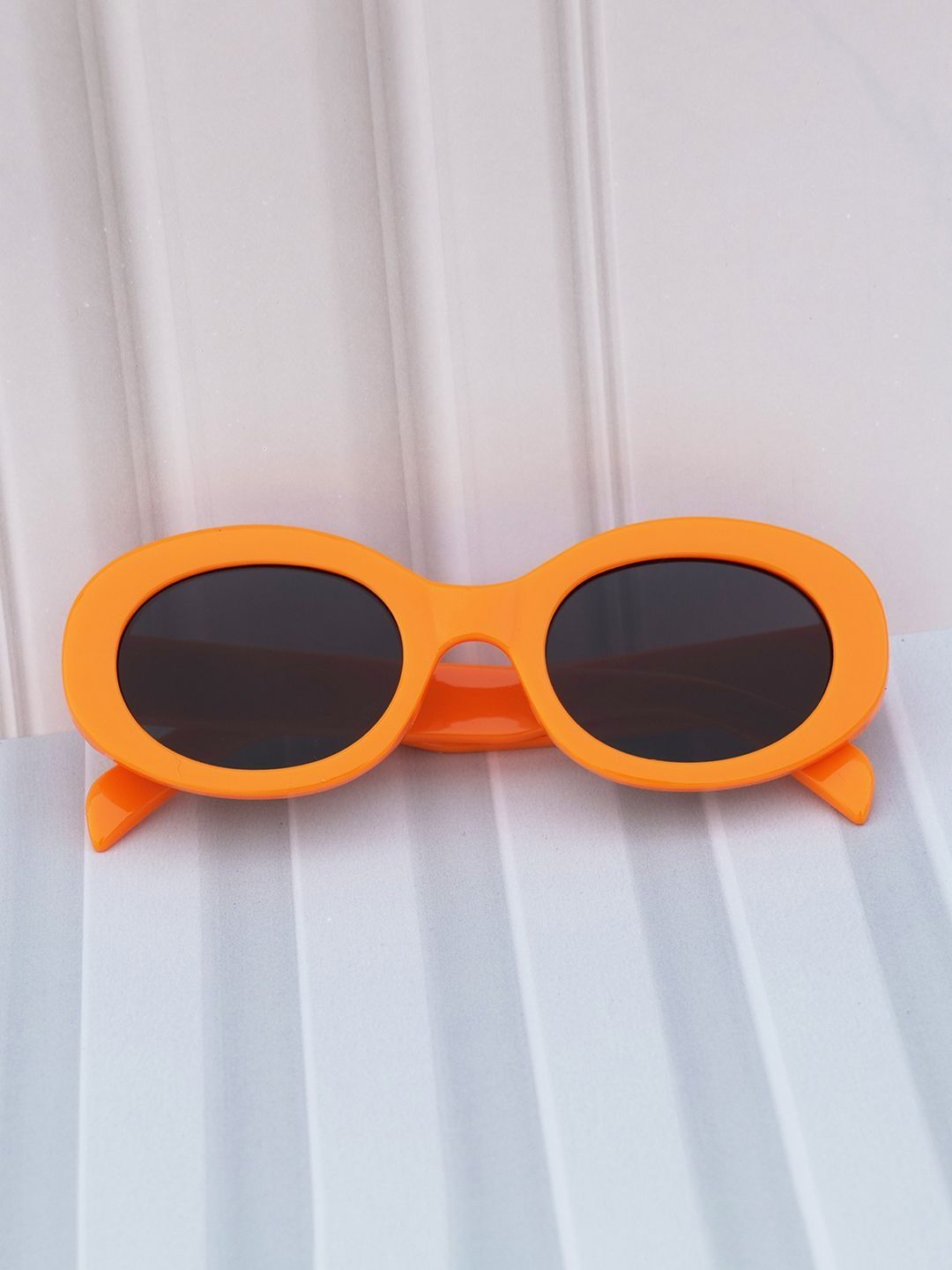 DukieKooky Girls Black Lens & Yellow Oval Sunglasses with-image-17