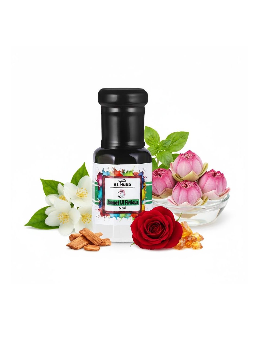 AL Hubb Alcohol Free Jannat Ul Firdaus Attar - 6 ml-picture-23