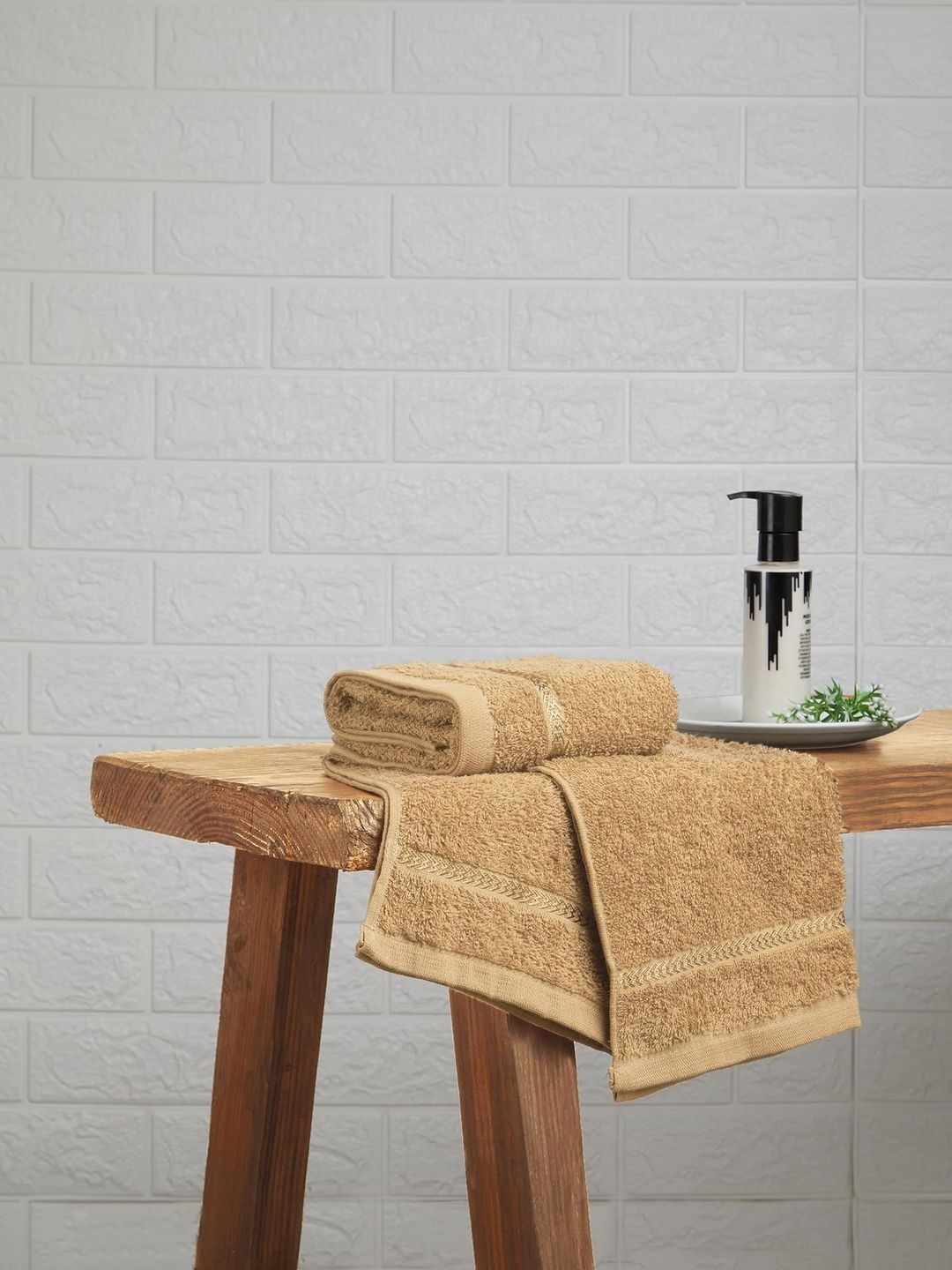 Welspun 2 Pieces Cotton Solid Hand Towels-image-2