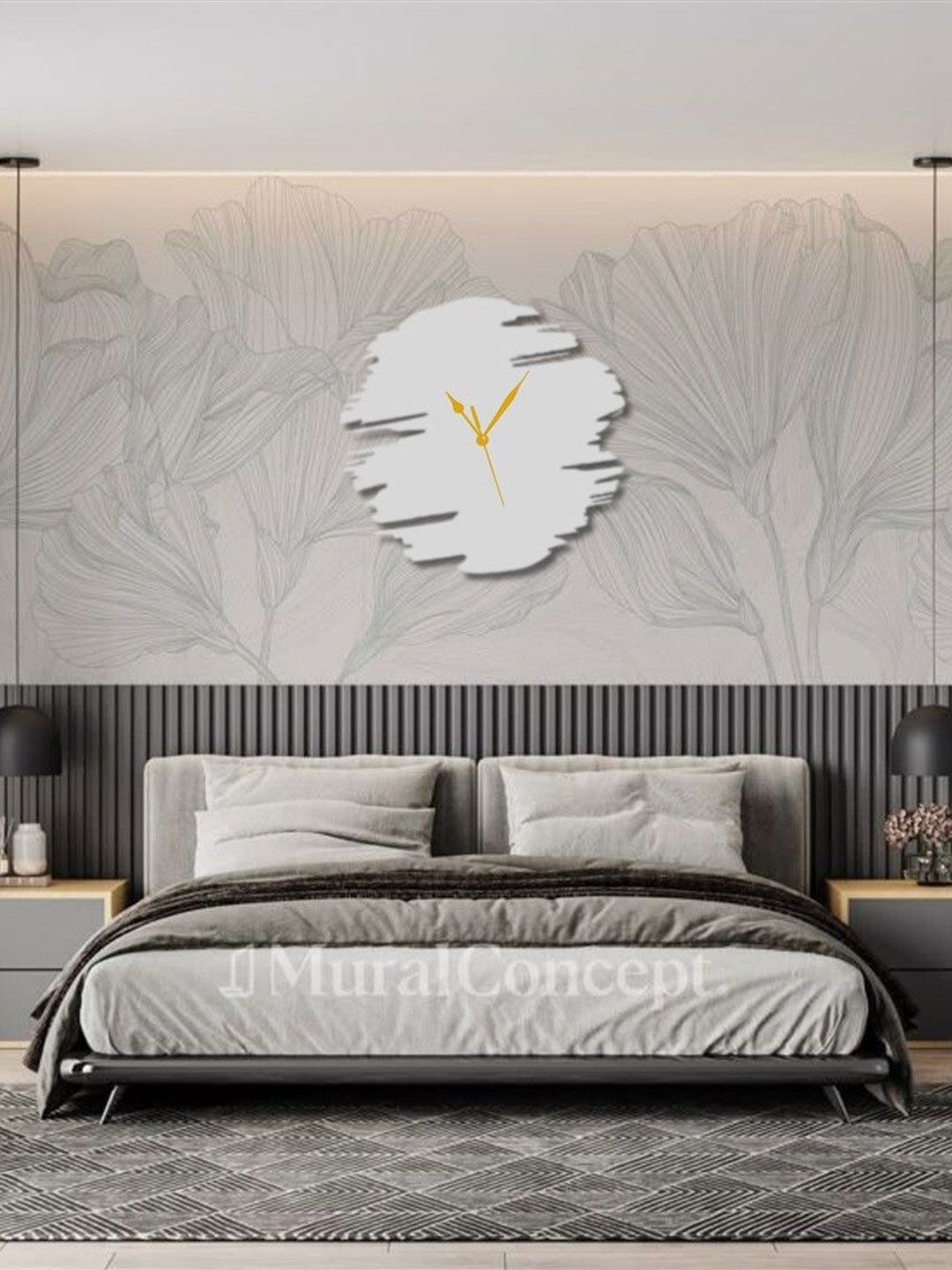VENTUOS Grey Wall Clock-picture-46