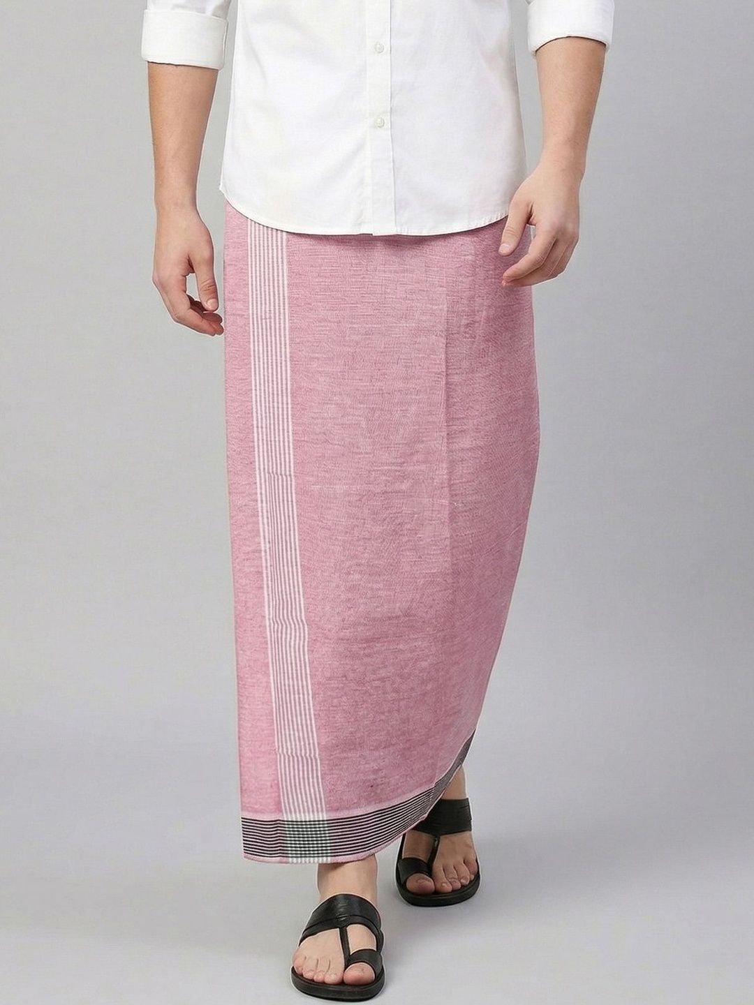 TUNI MANI Men Solid Cool Cotton Dhoti-picture-28