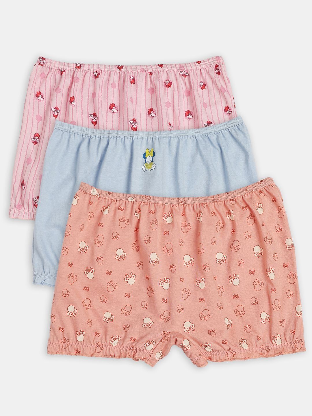Jockey Pack of 3 Disney Minnie Mouse Super Combed Cotton Printed Bloomers - D703-picture-41