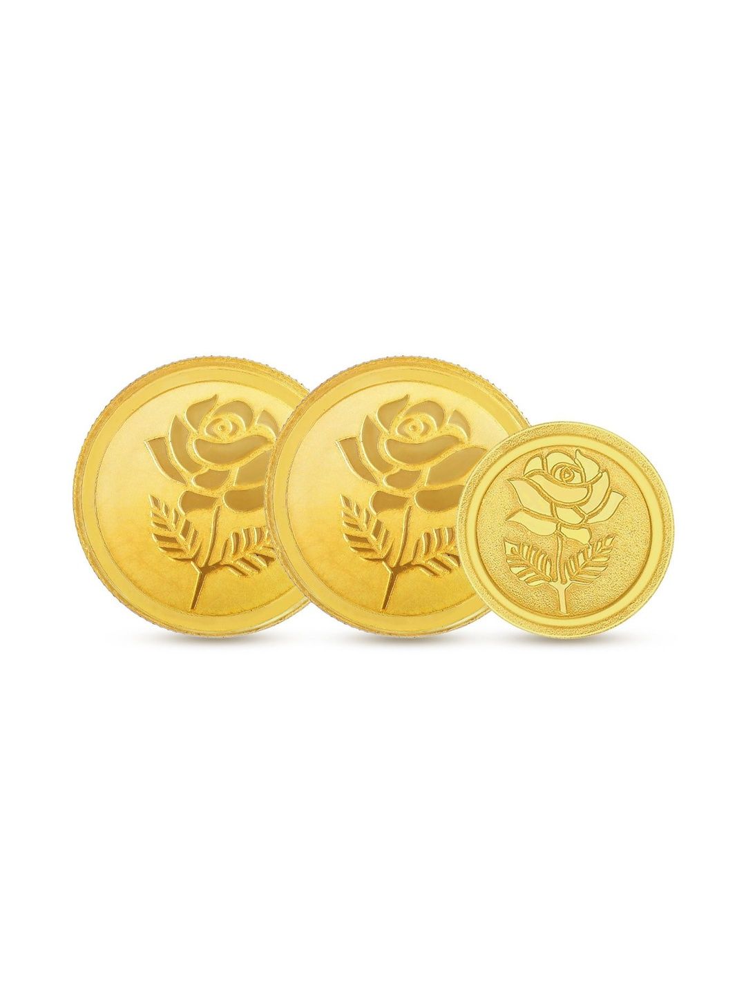 Malabar Gold & Diamonds 24KT Set Of 3 Rose Gold Coin-4.5g-image-37