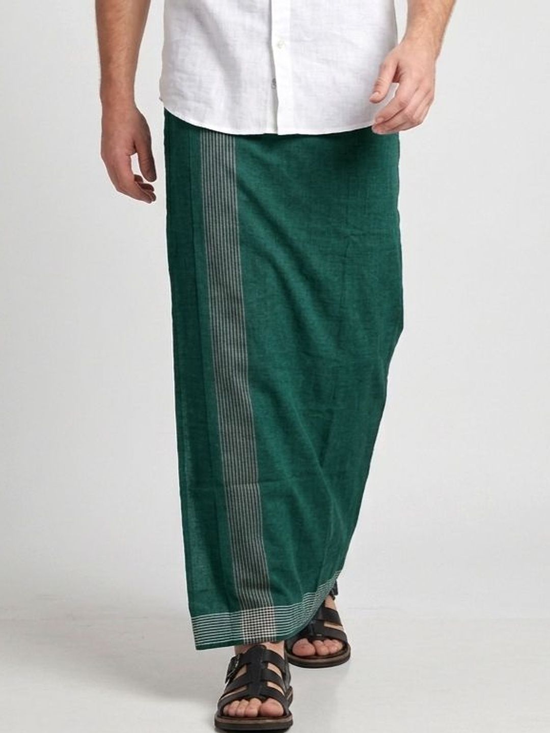 TUNI MANI Men Solid Cool Cotton Dhoti-picture-23