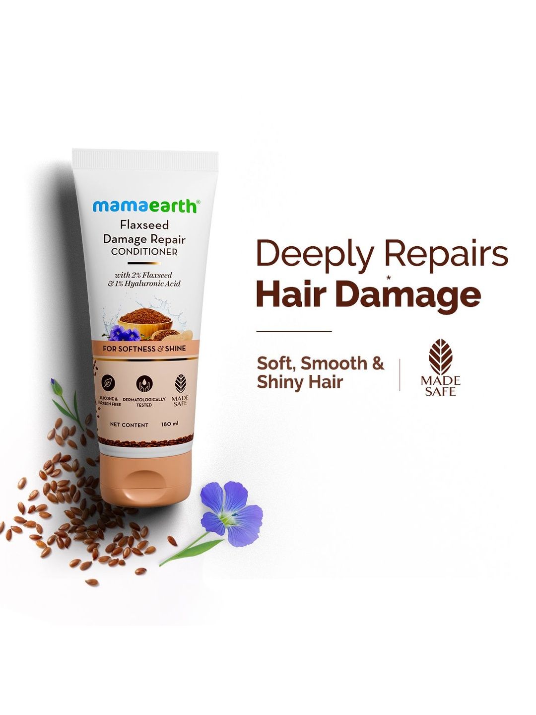 Mamaearth Flaxseed Damage Repair Conditioner -180 ml-picture-8