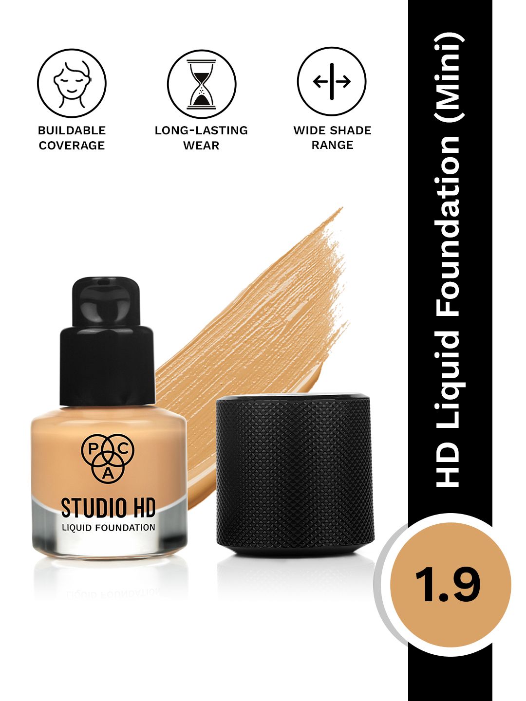 PAC Studio HD Liquid Foundation Mini 9ml - Shade 1.9-picture-29