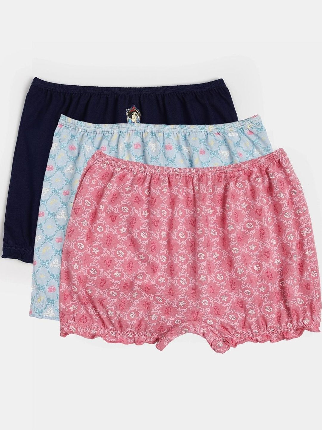 Jockey Pack of 3 Disney Princess Collection Super Combed Cotton Printed Bloomers - D702-picture-26
