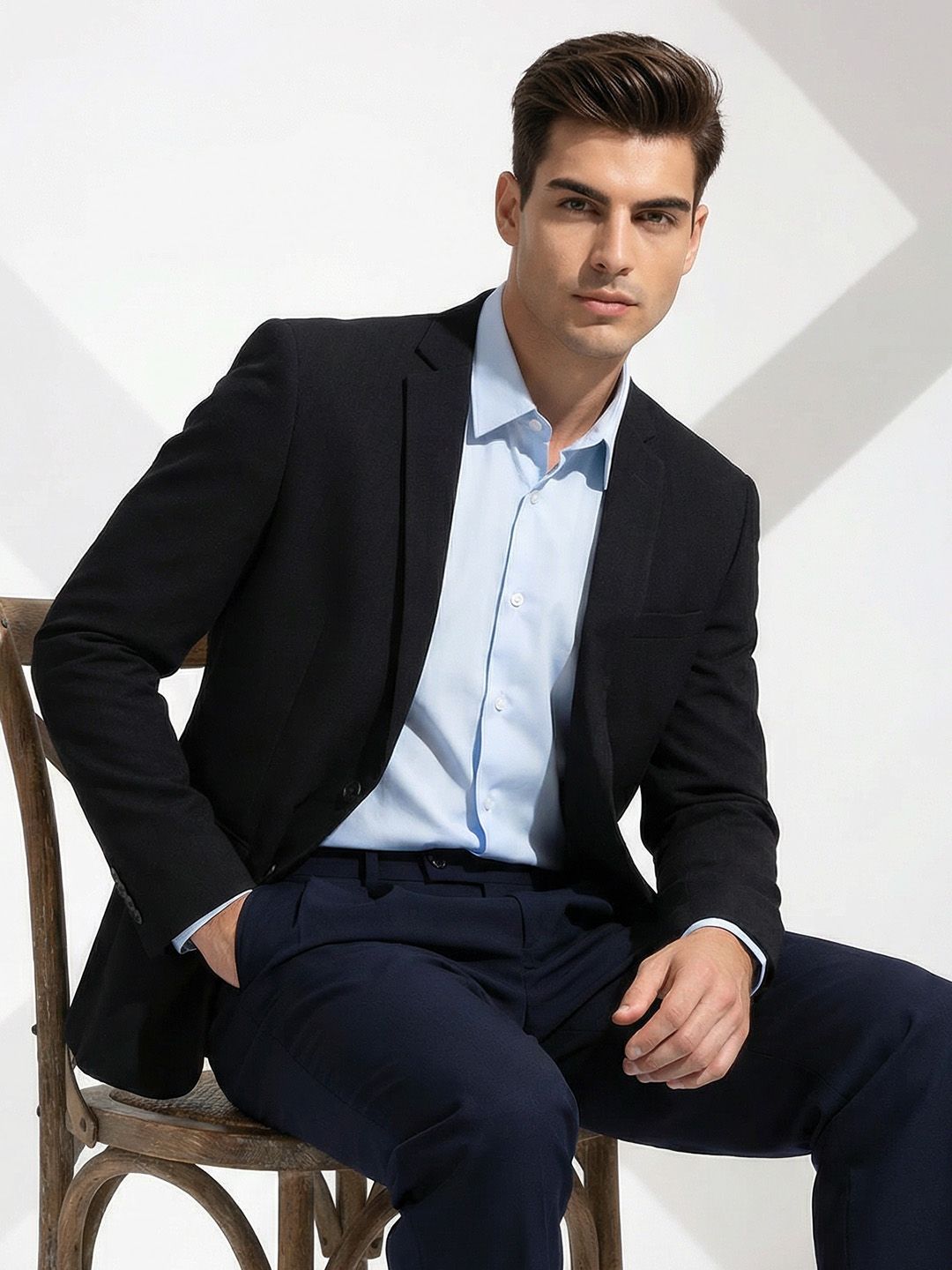 INVICTUS Regular Fit Notched Lapel Collar Formal Blazer-picture-26