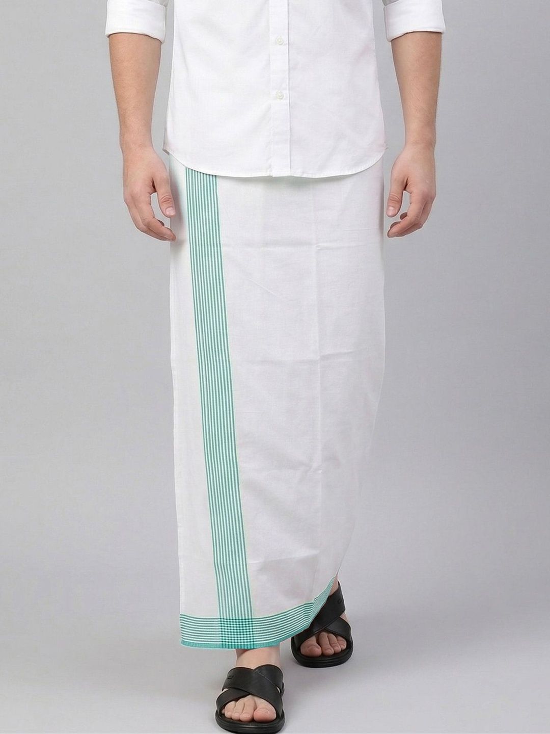 TUNI MANI Men Solid Cool Cotton Dhoti-picture-40