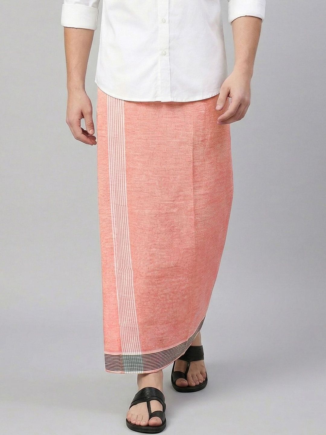 TUNI MANI Men Solid Cool Cotton Dhoti-picture-20