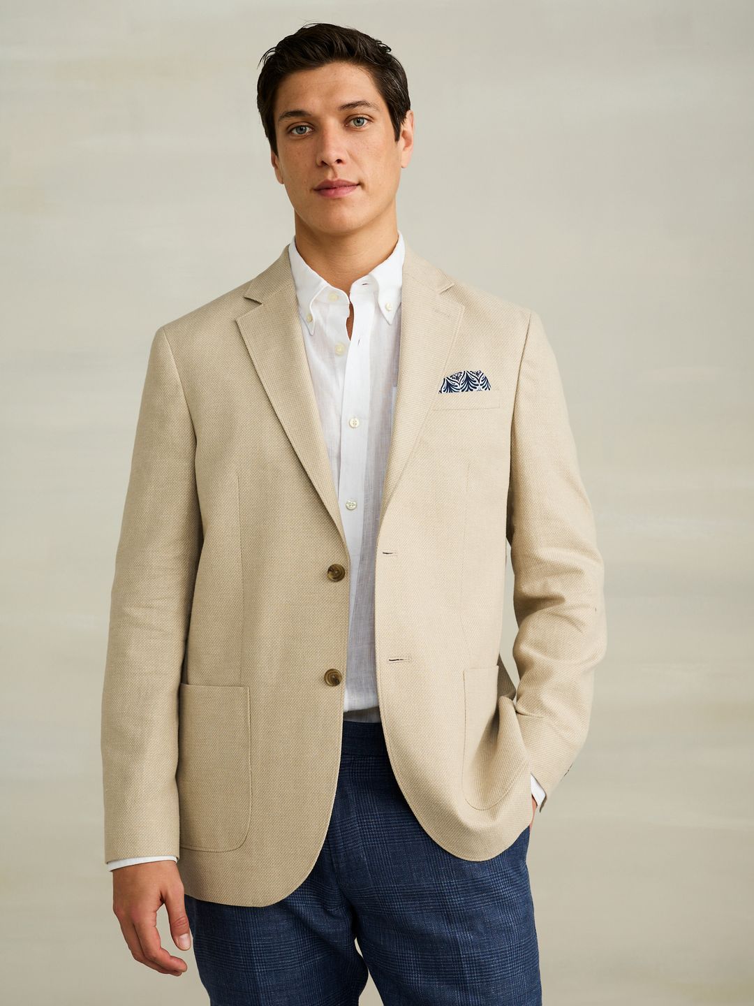 NEXT Single-Breasted Linen Cotton Formal Blazer-picture-58
