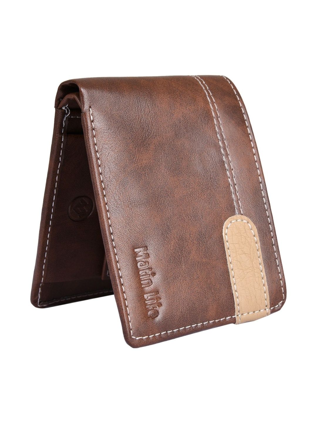 MATIN LIFE Men Textured PU Two Fold Wallet-picture-44