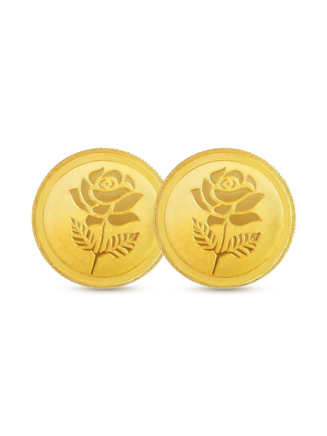 Malabar Gold & Diamonds Set Of 2 24K Rose Gold Coin - 4 g