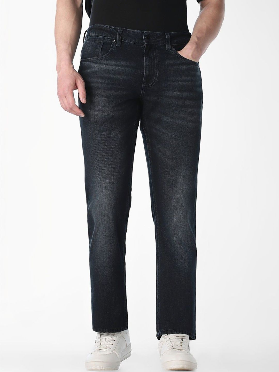 Jack & Jones Men Straight Fit Low-Rise Light Fade Stretchable Jeans-picture-30