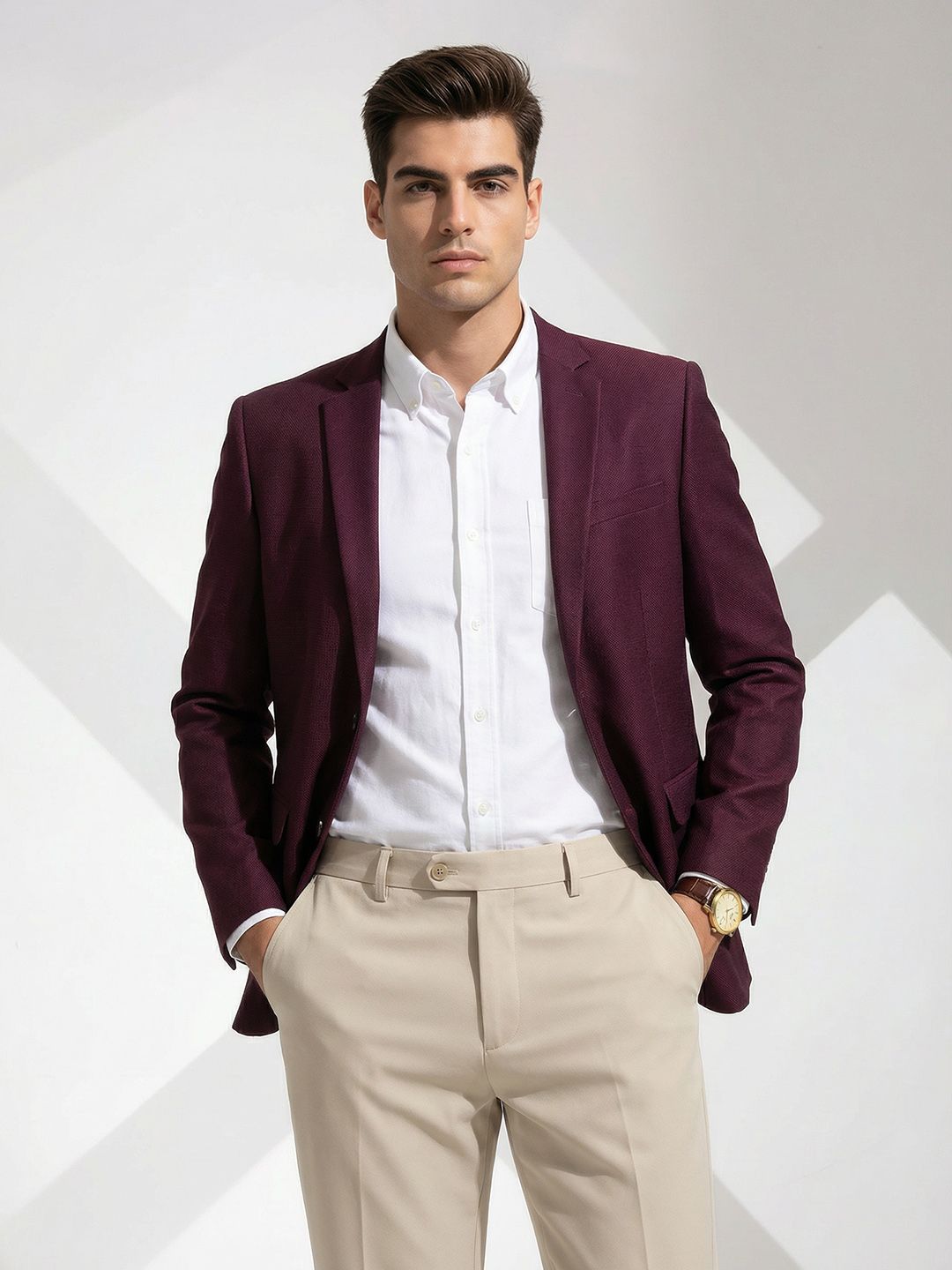 INVICTUS Single Breasted Notched Lapel Blazer-picture-17
