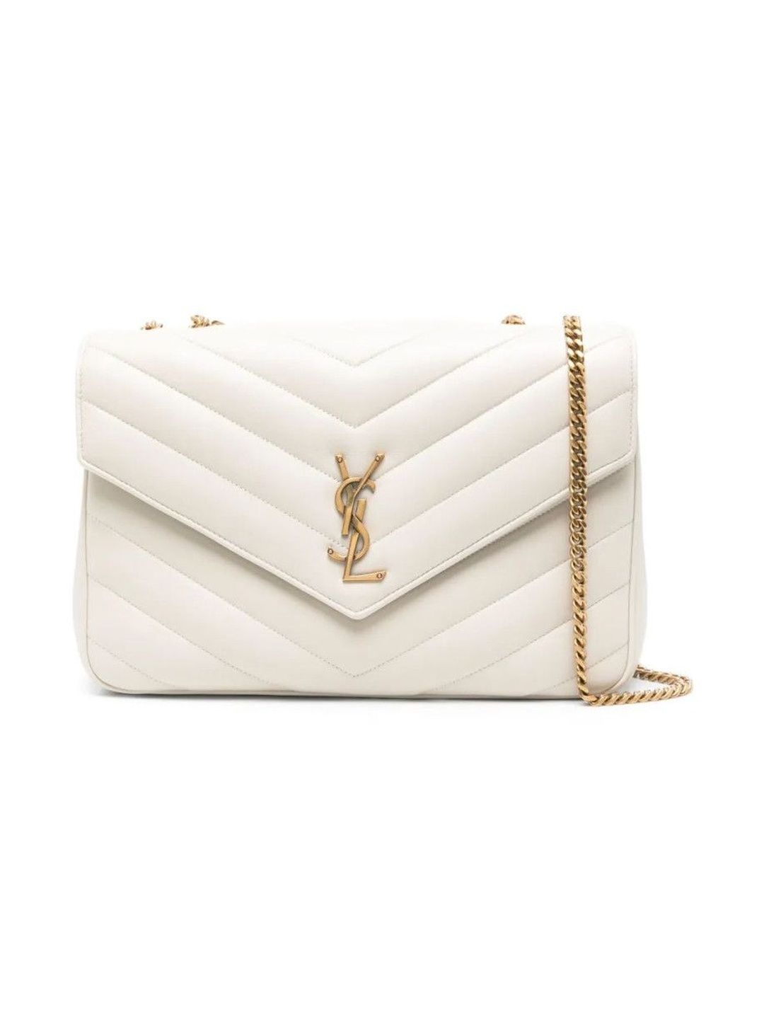 saint laurent White Loulou Large Shoulder Bag-picture-28