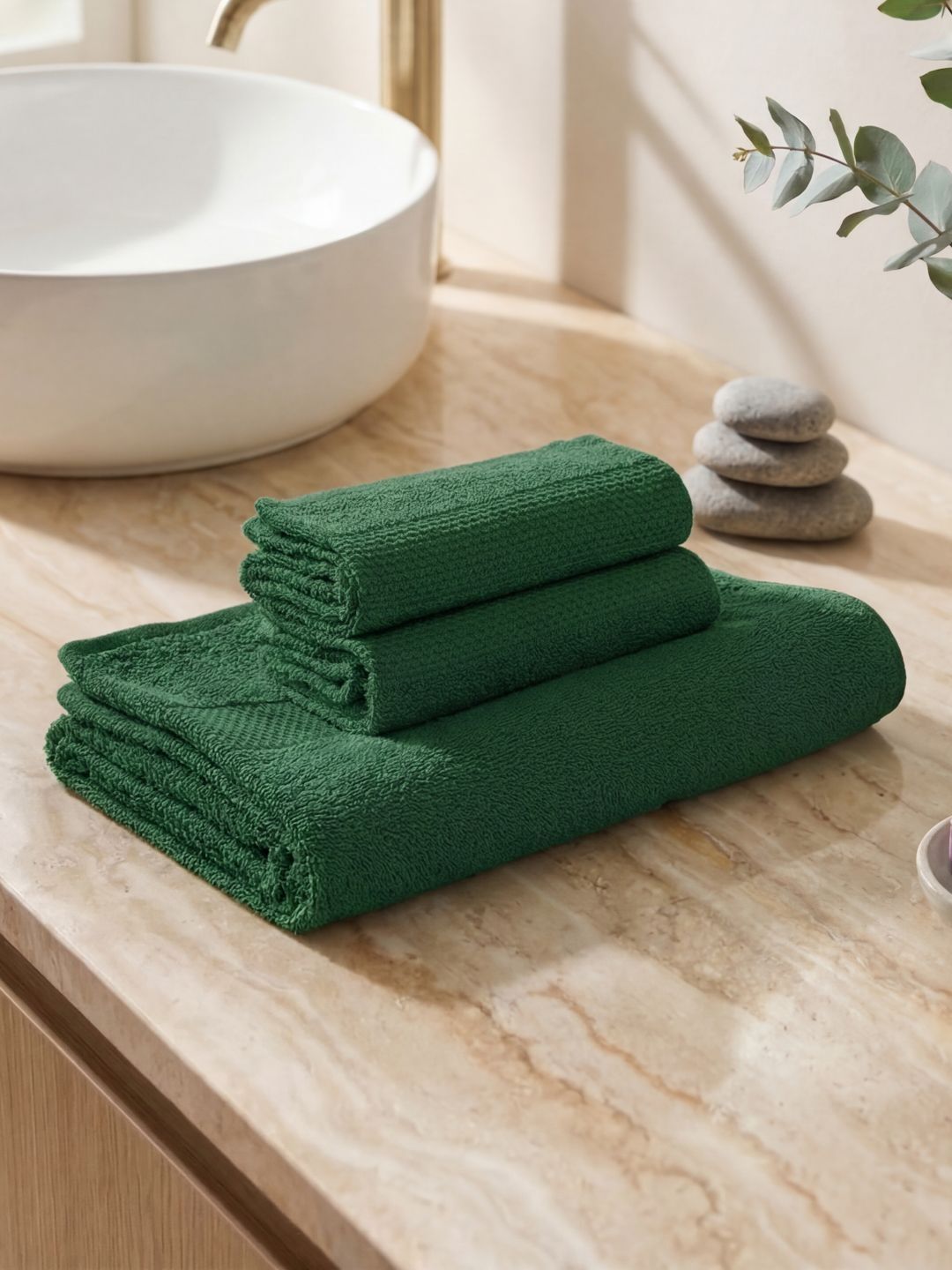 Monte Carlo Mint Green Cotton 380 Gsm Bath 70X140 Cm- Hand 40X60 Cm 1 Bath & 2 Hand Towel-image-29