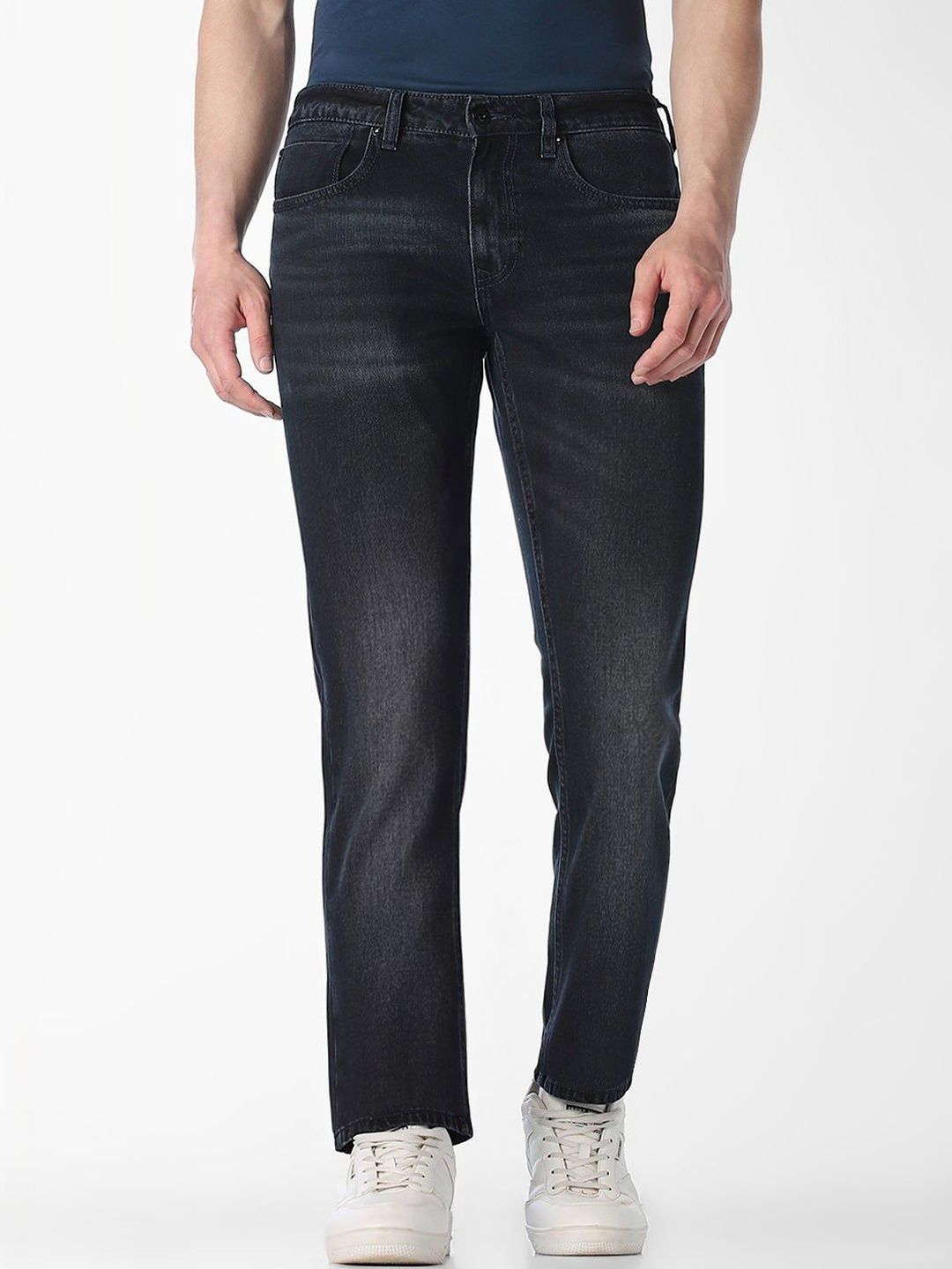 Jack & Jones Men Straight Fit Low-Rise Light Fade Stretchable Jeans-picture-14