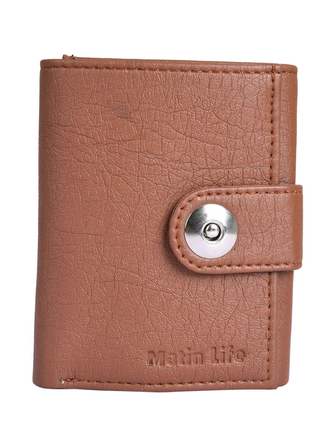 MATIN LIFE Men Textured PU Two Fold Wallet-picture-18