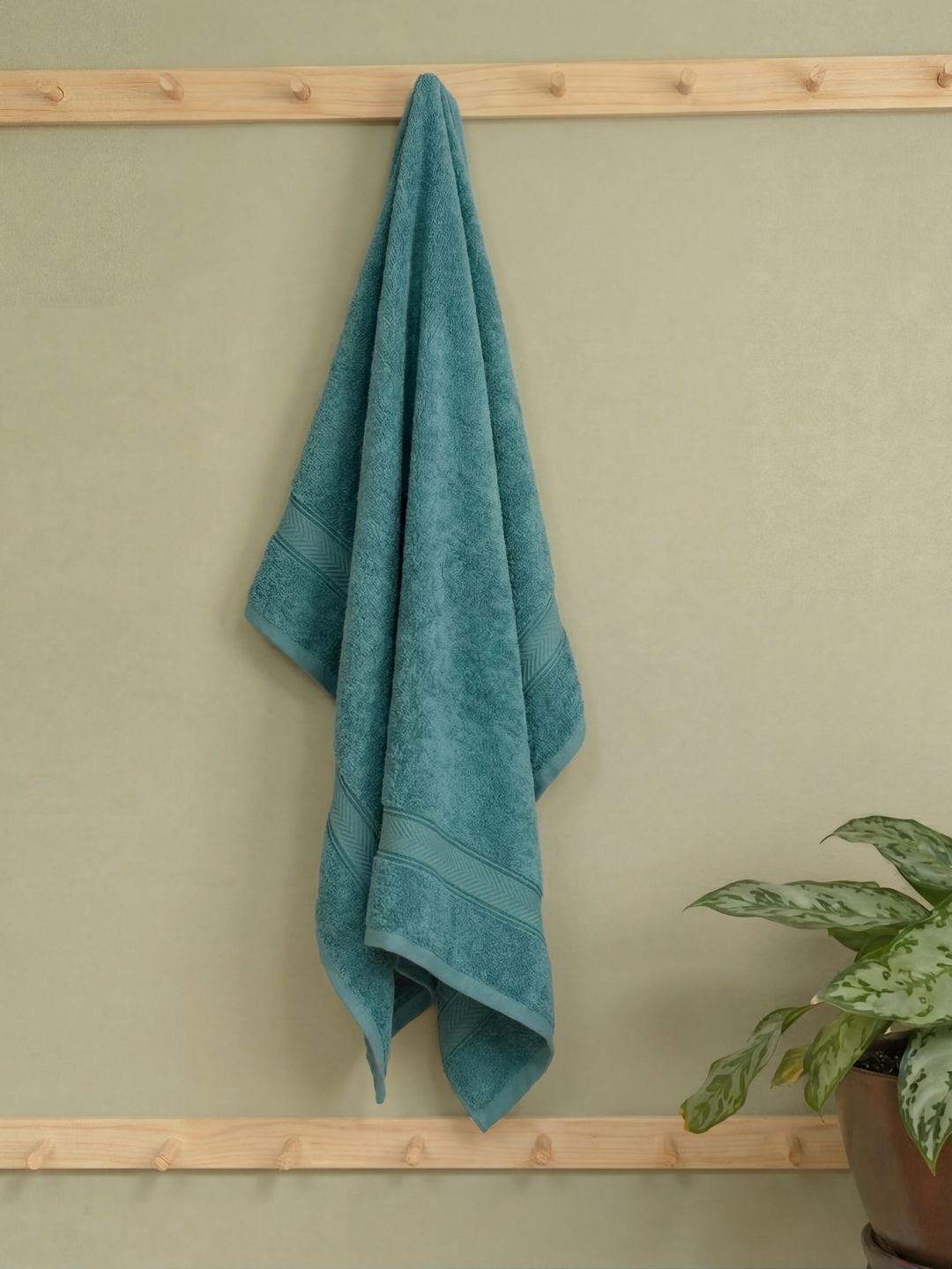Monte Carlo Amber Light Green Cotton 525 Gsm 75X150 Cm 1 Bath Towel-image-5