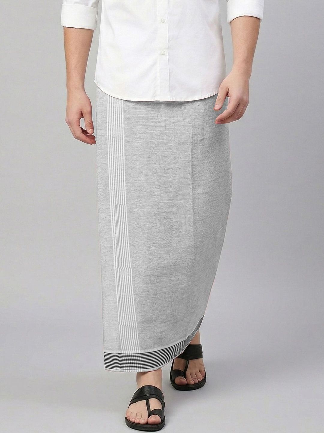 TUNI MANI Men Solid Cool Cotton Dhoti-picture-37