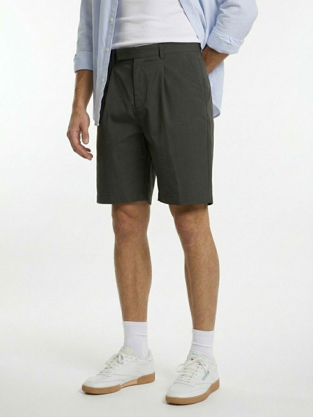 glitchez Men Textured Relaxed Fit Shorts-image-13