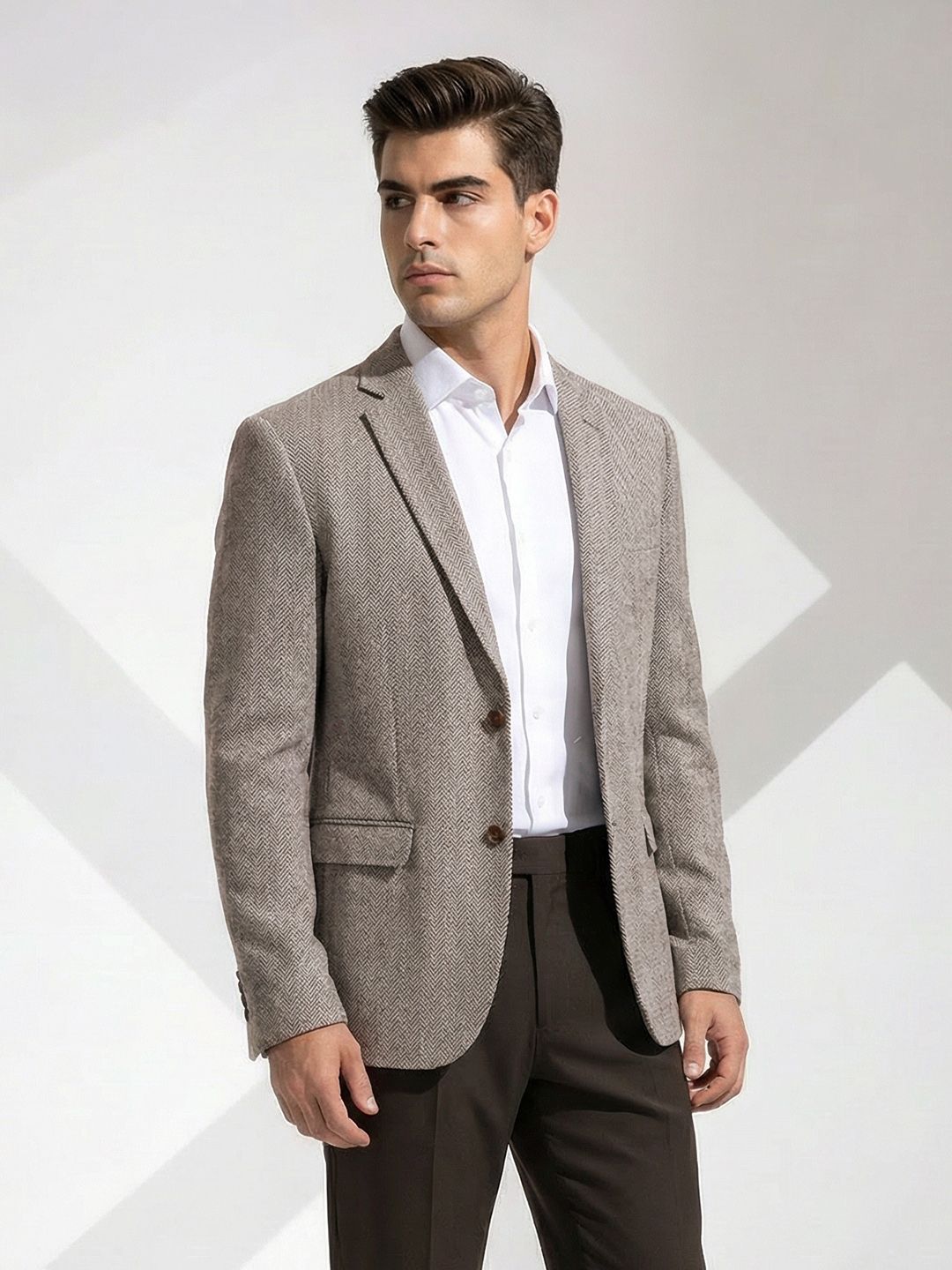 INVICTUS Slim Fit Textured Single Breasted Formal Blazer-picture-37