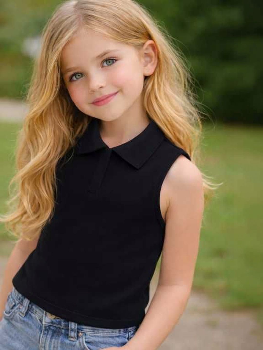 Ninas Girls Black Cotton Blend Tops-picture-25