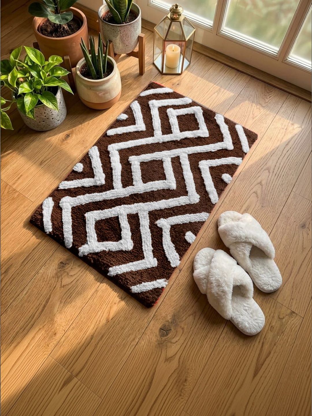 AaHo Decor Coffee Brown Anti-Skid Doormats-image-28
