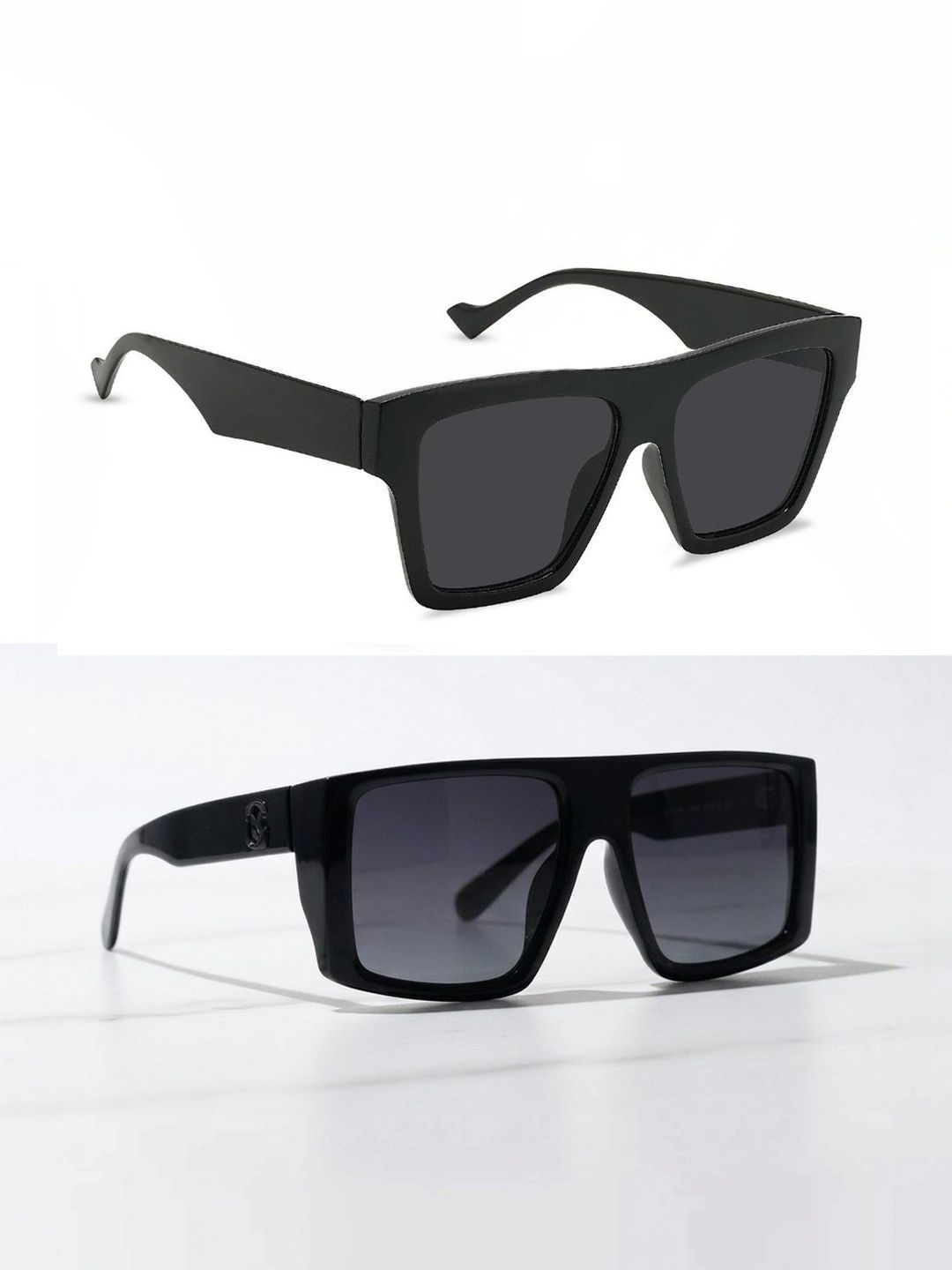 Elligator Men Black Lens & Black Square Sunglasses with-picture-26