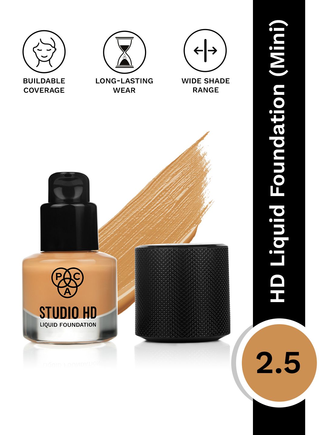 PAC Studio HD Liquid Foundation Mini 9ml - Shade 2.5-picture-31