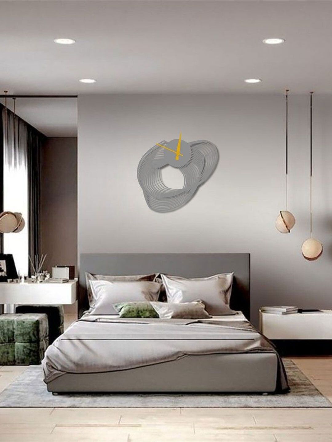 VENTUOS Grey Wall Clock-picture-26