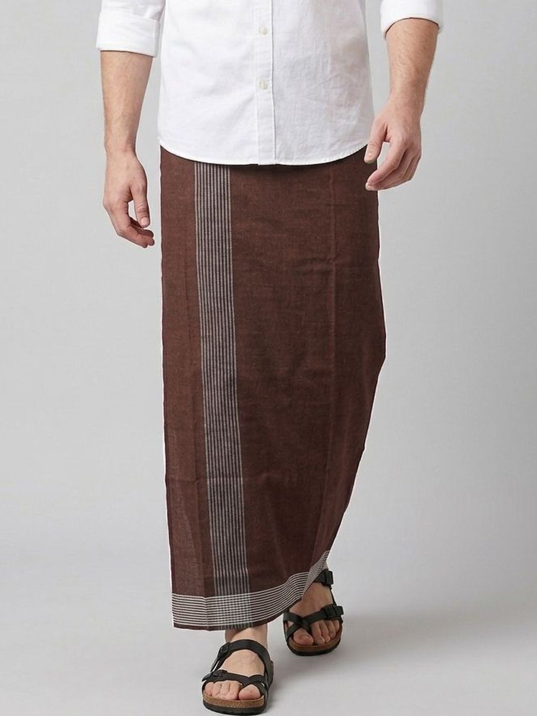 TUNI MANI Men Solid Cool Cotton Dhoti-picture-25