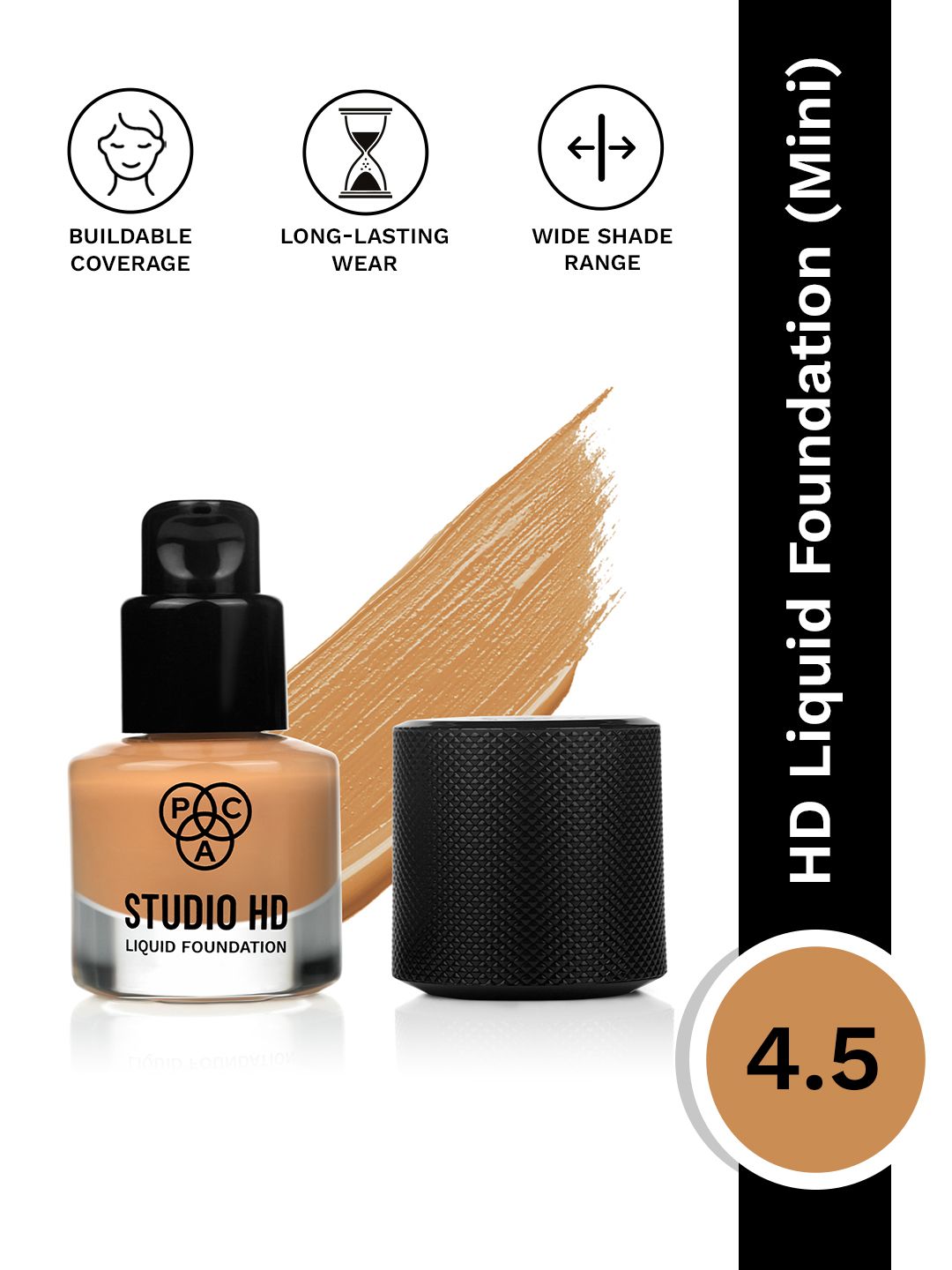 PAC Studio HD Liquid Foundation Mini 9ml - Shade 4.5-picture-26
